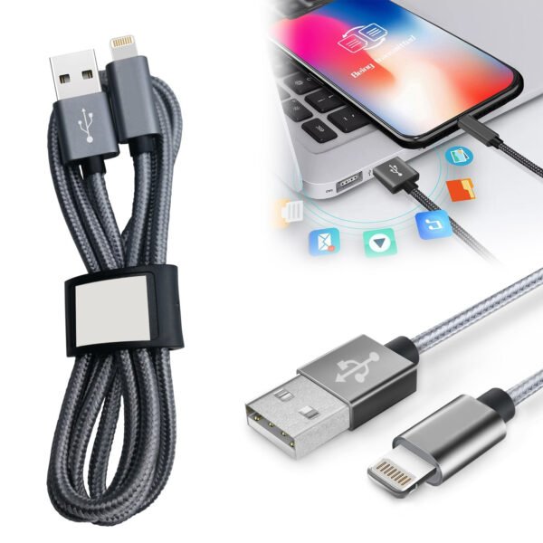 【3.3ft/1m】Nylon Braided USB Cable For IPhone - Image 6