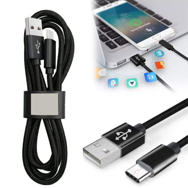 [3.3ft/1m] Nylon Braided USB Cable For Type-C - Image 4