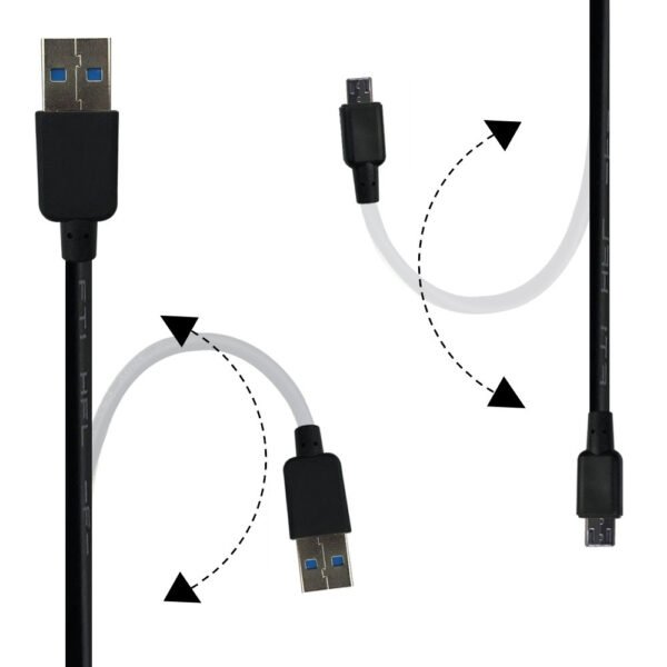 5ft Faster Speed Charging Cable For Micro USB-Black - Image 5