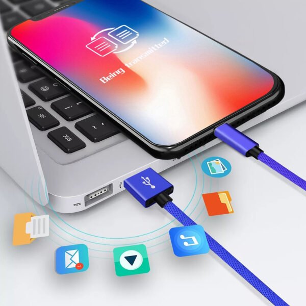 【3.3ft/1m】Nylon Braided USB Cable For IPhone - Image 6