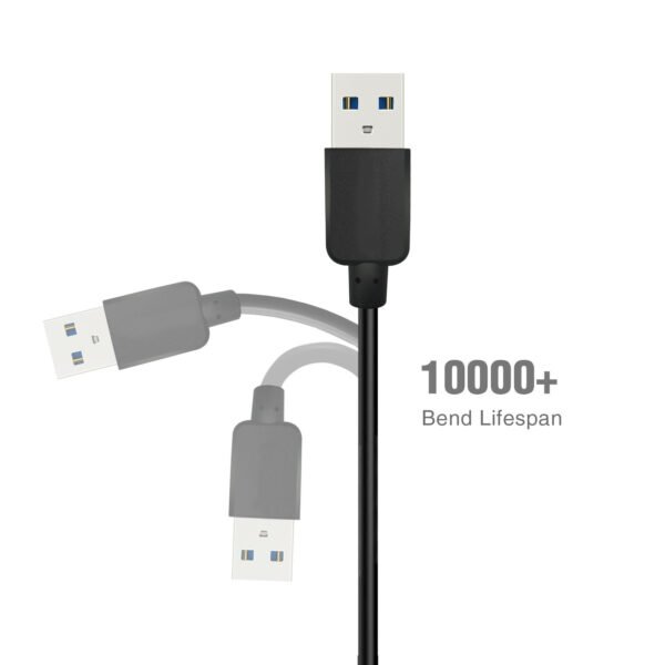 5ft Faster Speed Charging Cable For Type-C Black - Image 6