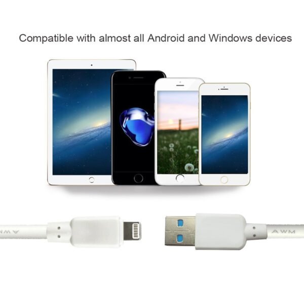 5ft Faster Speed Charging Cable For IOS-White - Image 4