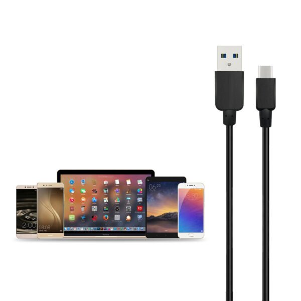 5ft Faster Speed Charging Cable For Type-C Black - Image 3