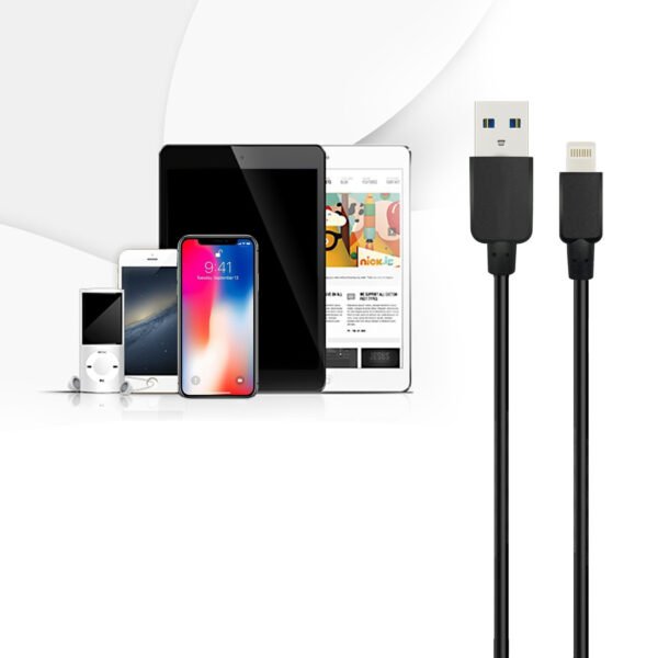 10FT Heavy Duty USB Cable 2A For IPhone Black - Image 5