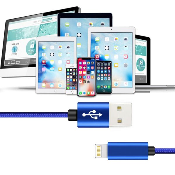 【3.3ft/1m】Nylon Braided USB Cable For IPhone - Image 5