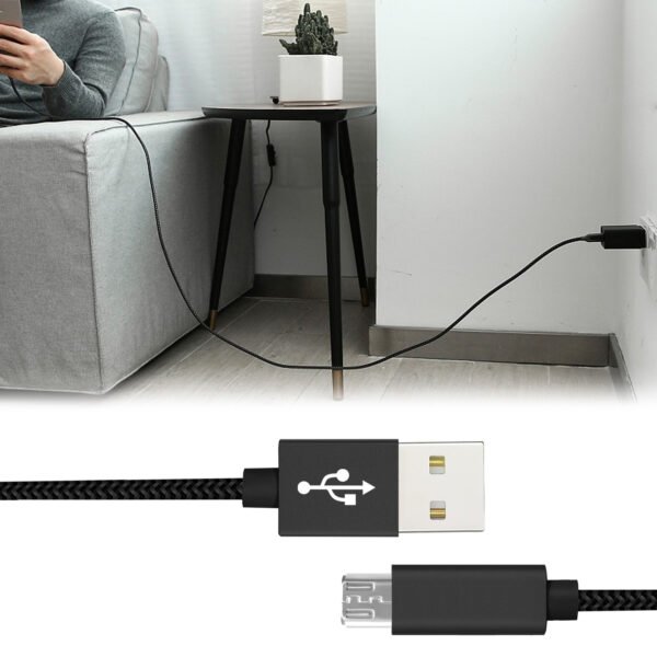 [3.3ft/1m] Nylon Braided USB Cable For Mirco USB - Image 4