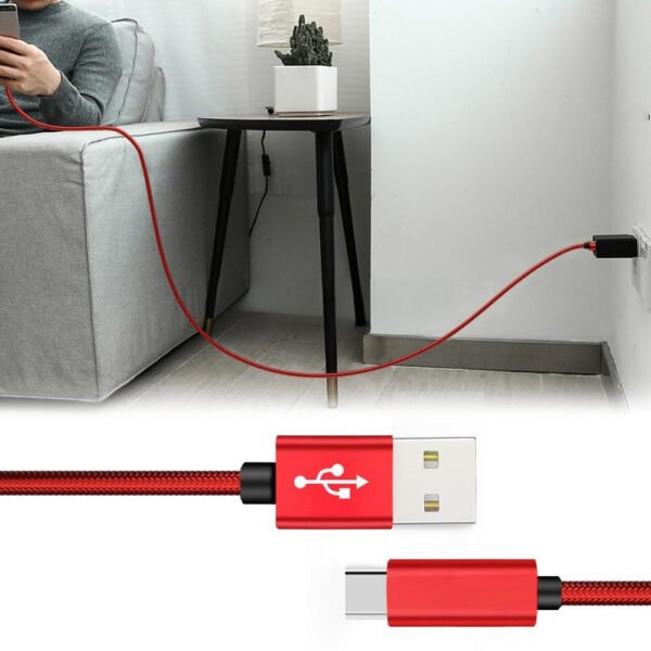 10FT USB Cable For IPhone XS/XR/XS MAX 1.7A-Red - Image 6