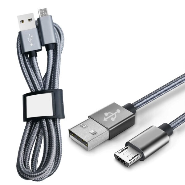 [3.3ft/1m] Nylon Braided USB Cable For Mirco USB - Image 3