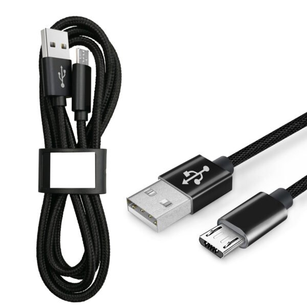 [3.3ft/1m] Nylon Braided USB Cable For Mirco USB - Image 3