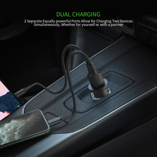 2.4A Dual USB Car Adapter - Image 3