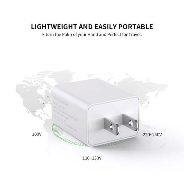 2.4A Dual USB Wall Adapter - Image 5