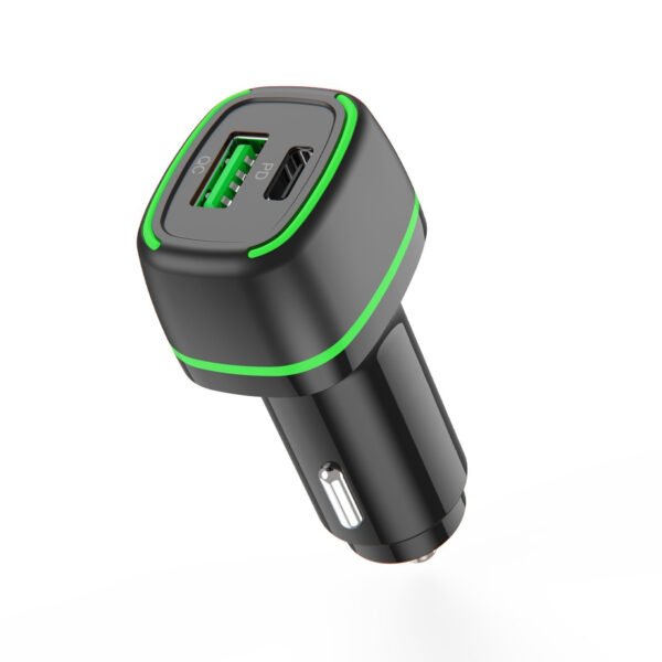 36W FAST CAR CHARGER 18W PD+18W QC