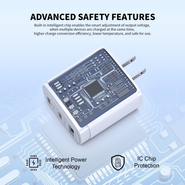 40W Dual PD+QC FAST WALL CHARGER - Image 6