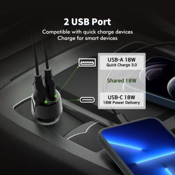 18W PD&QC CAR CHARGER - Image 2