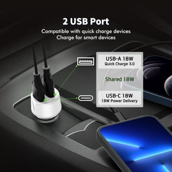 18W PD&QC CAR CHARGER - Image 2