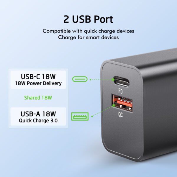 18W PD&QC WALL CHARGER (12/144) - Image 5