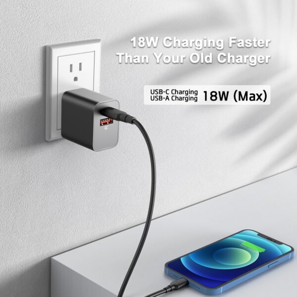 18W PD&QC WALL CHARGER (12/144) - Image 2