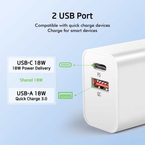 18W PD&QC WALL CHARGER (12/144) - Image 5