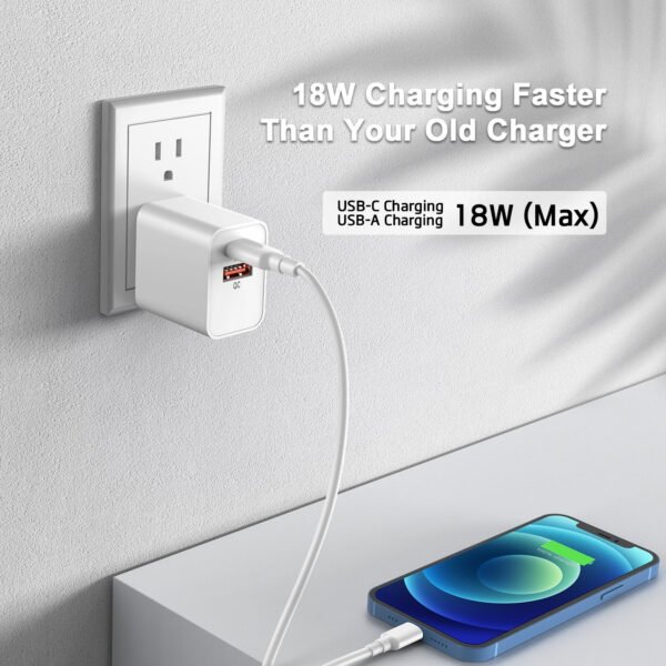 18W PD&QC WALL CHARGER (12/144) - Image 2