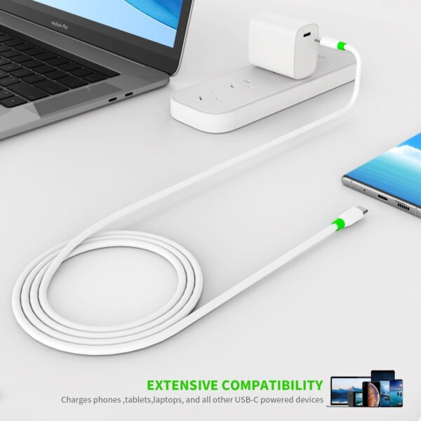 4ft/1.2m USB C To C Cable TPE Material White