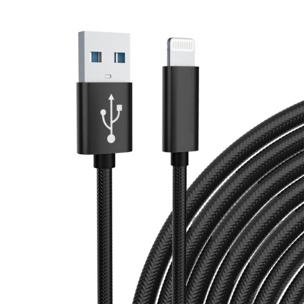 10FT USB Cable For IPhone XS/XR/XS MAX 1.7A-Black