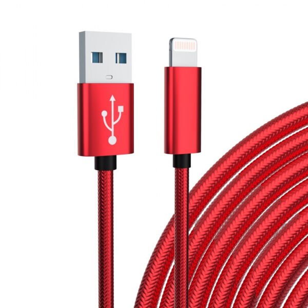 10FT USB Cable For IPhone XS/XR/XS MAX 1.7A-Red