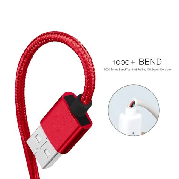 10FT USB Cable For IPhone XS/XR/XS MAX 1.7A-Red - Image 3