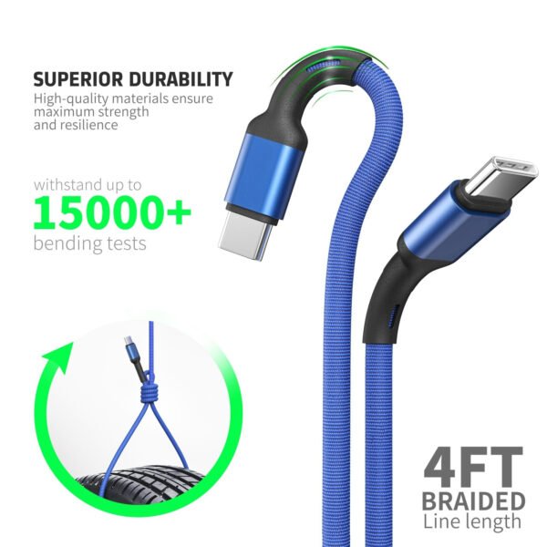 4FT FABRIC CABLE For C To C - Image 3