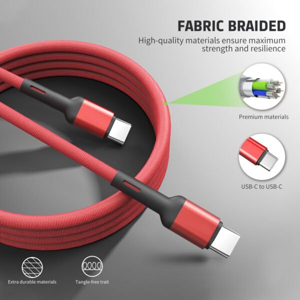 4FT FABRIC CABLE For C To C - Image 6