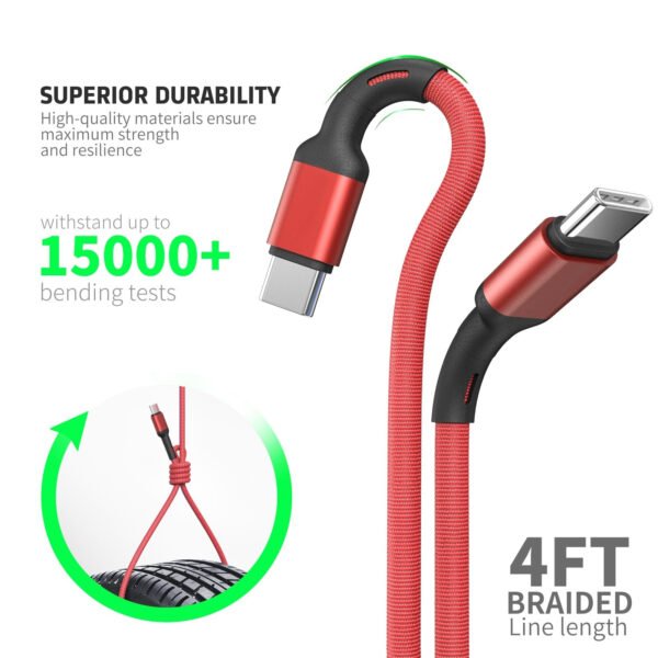 4FT FABRIC CABLE For C To C - Image 3