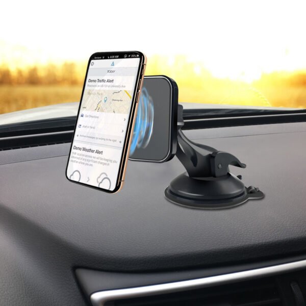 Magnetic Car Phone Holder Dashboard Windshield Mount With Dashboard Pad - Image 3