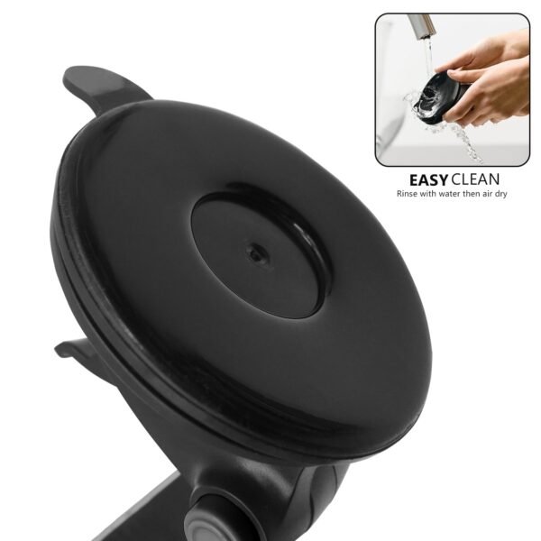 One Touch Dashboard Windshield Car Mount Phone Holder-Black - Image 7