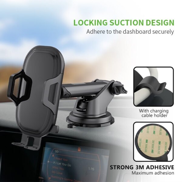 Dashboard Car Mount With 3M Adhesive Pad - Image 3