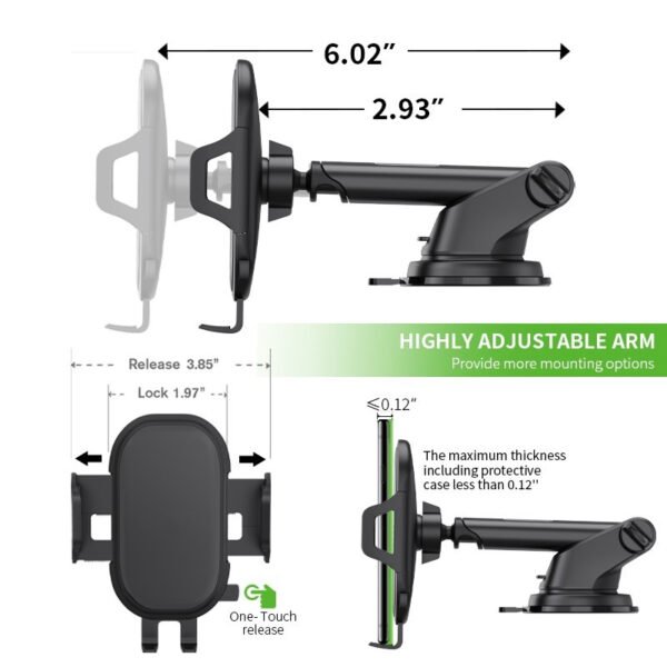 Dashboard Car Mount With 3M Adhesive Pad - Image 2