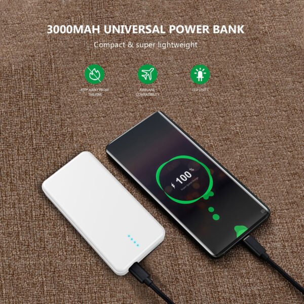 3000 MAh UNIVERSAL POWER BANK - Image 5