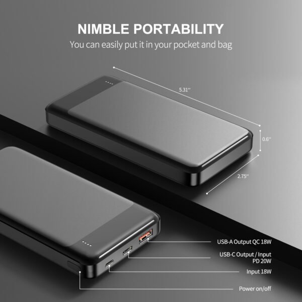 10000mAh PD20W&QC18W POWER BANK - Image 5