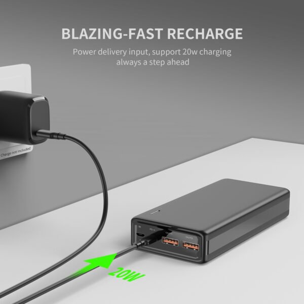 20000mAh PD+QC Power Bank 22.5W - Image 6