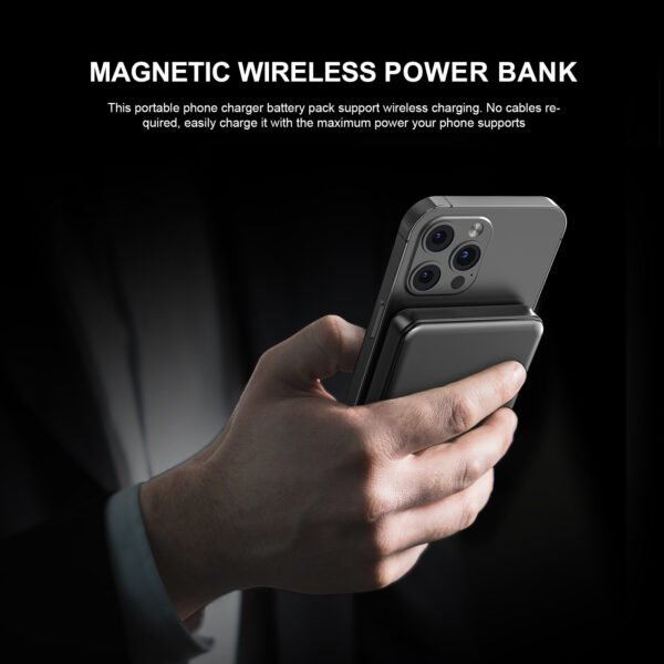 5000mAh 5W MAGNETIC WIRELESS POWER BANK (6/36) - Image 2