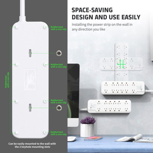 12-OUTLET POWER STRIP & 6FT POWER CORD (6/24) - Image 5