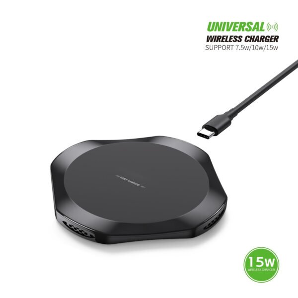 15W UNIVERSAL WIRELESS CHARGER & 5FT TYPE-C CHARGING CABLE - Image 7