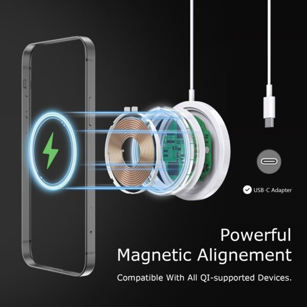 15W MAGNETIC WIRELESS CHARGER - Image 6